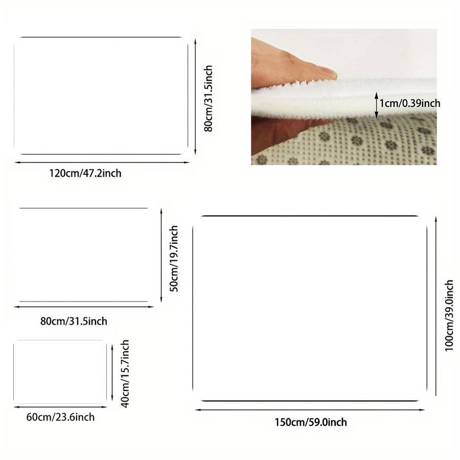 1Pc 50x80cm Floor Mat