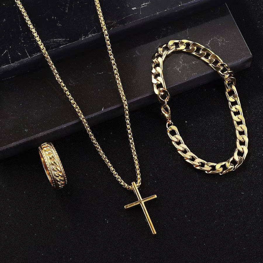 1 Piece Black Jesus Theme Pendant