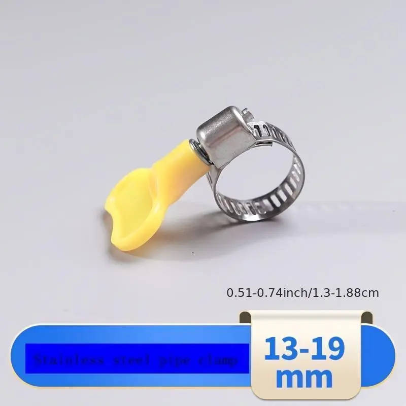 8-Pack Adjustable Pipe Clamps, Durable Stainless Steel & Aluminum, PVC Material, Safety Clamp for Pi