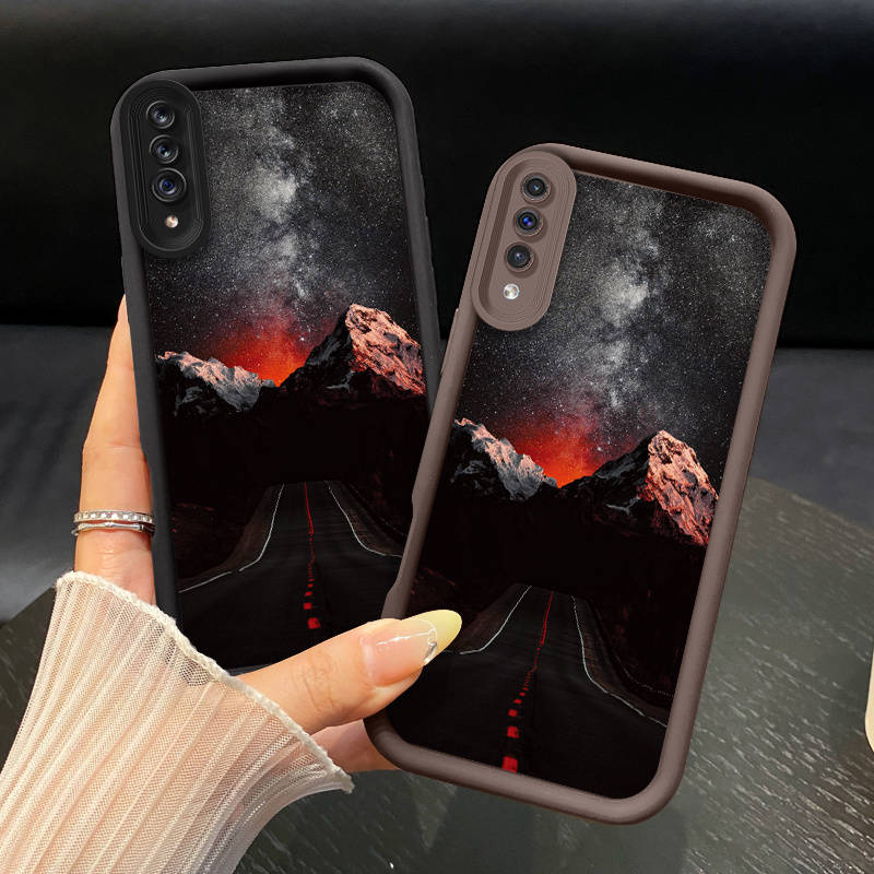 1pc A-Brown For Samsung Galaxy A55 5G Phone Cases