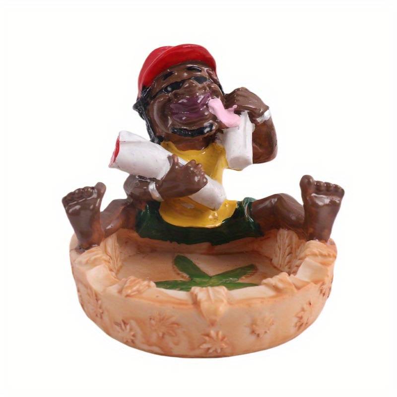 1pc Resin Ashtray Jamaican Resin Gift Box Ashtray