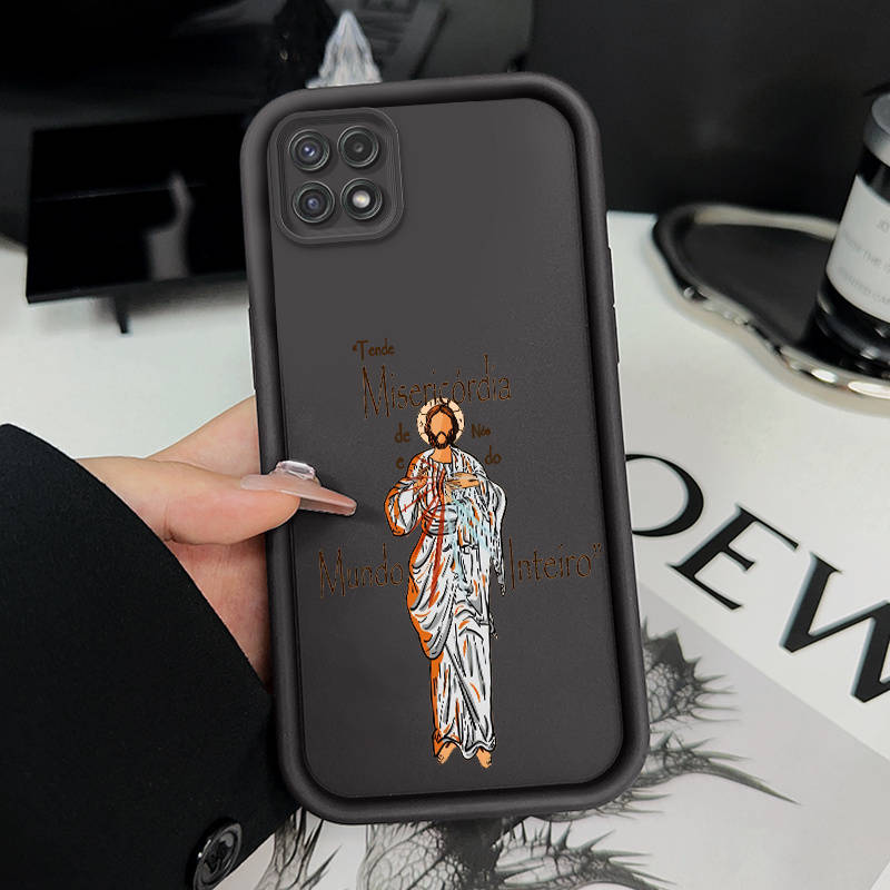 1pc White For Samsung Galaxy A02 Phone Cases