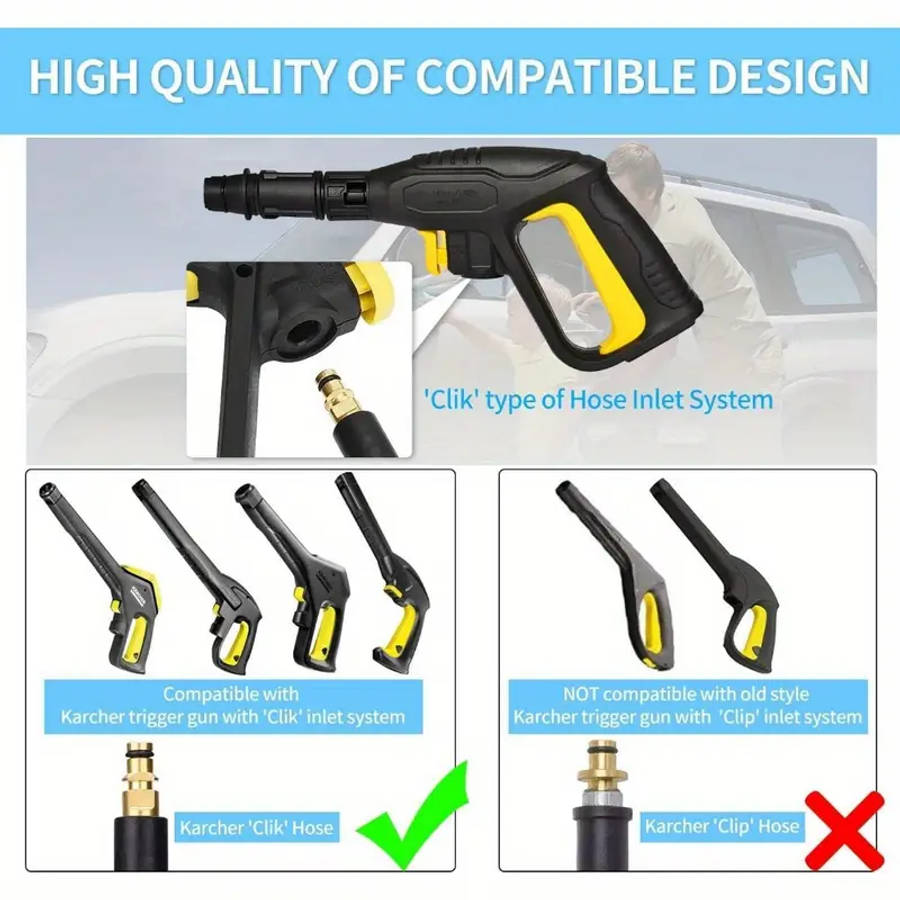 High Pressure Washer Trigger Gun Spray Gun Washer Accessory Kit for Karcher K2 K3 K4 K5 K6 K7