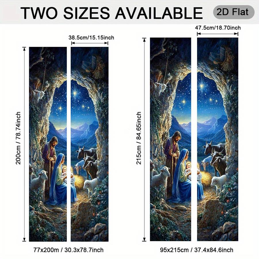 1pc 37.4x84.6 inches   95x215 cm   Jesus Christian Themed Stickers