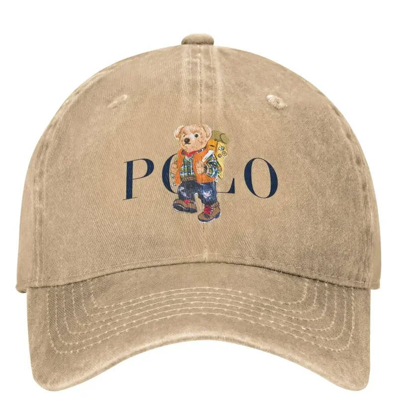 Kawaii Bear Polo Denim Baseball Cap