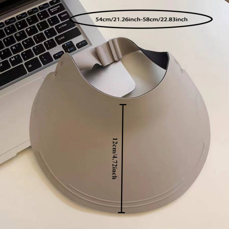 1pc Light Gray Breathable Sun Protection Visor Hat for Women Seamless Foldable Design Lightweigh