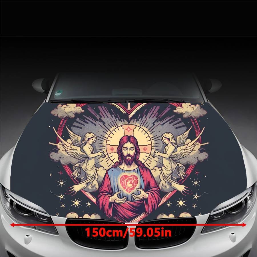 1pc Black Jesus Christian Themed Stickers