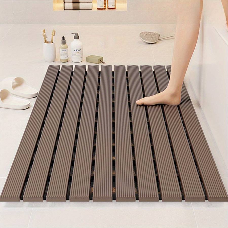 1Pc Brownness 24.01x35.43inch 61x90cm Floor Mat