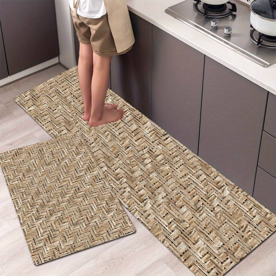 2Pcs 45x75cm And 45x120cm Floor Mat
