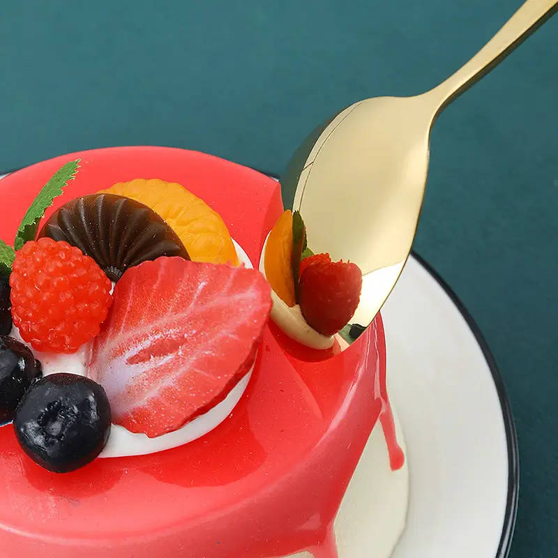 8 Piece Stainless Steel Long Handle Spoon Set