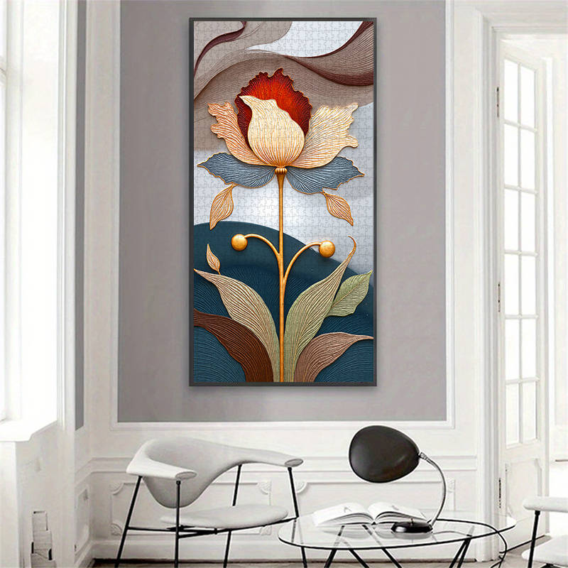 1000pcs Floral Jigsaw Puzzle for Adults 80.01cm x 39.88cm Scratch Water Resistant