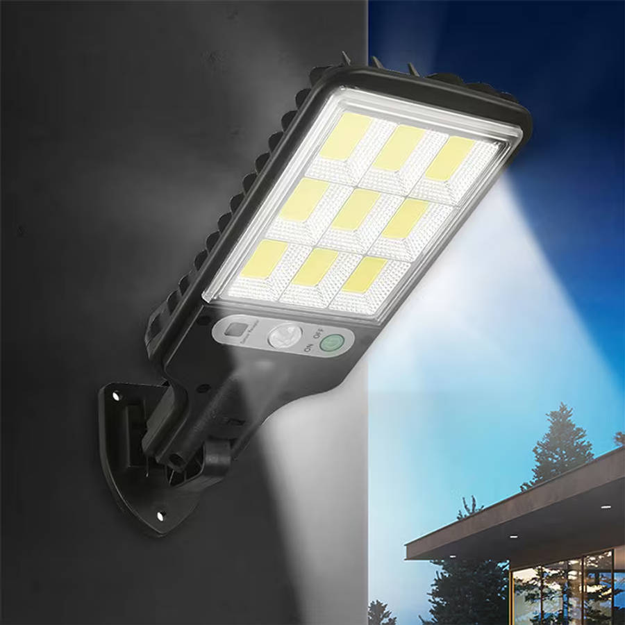 Solar Outdoor LED Street Light Motion Sensor Wall Mount Security Lamp