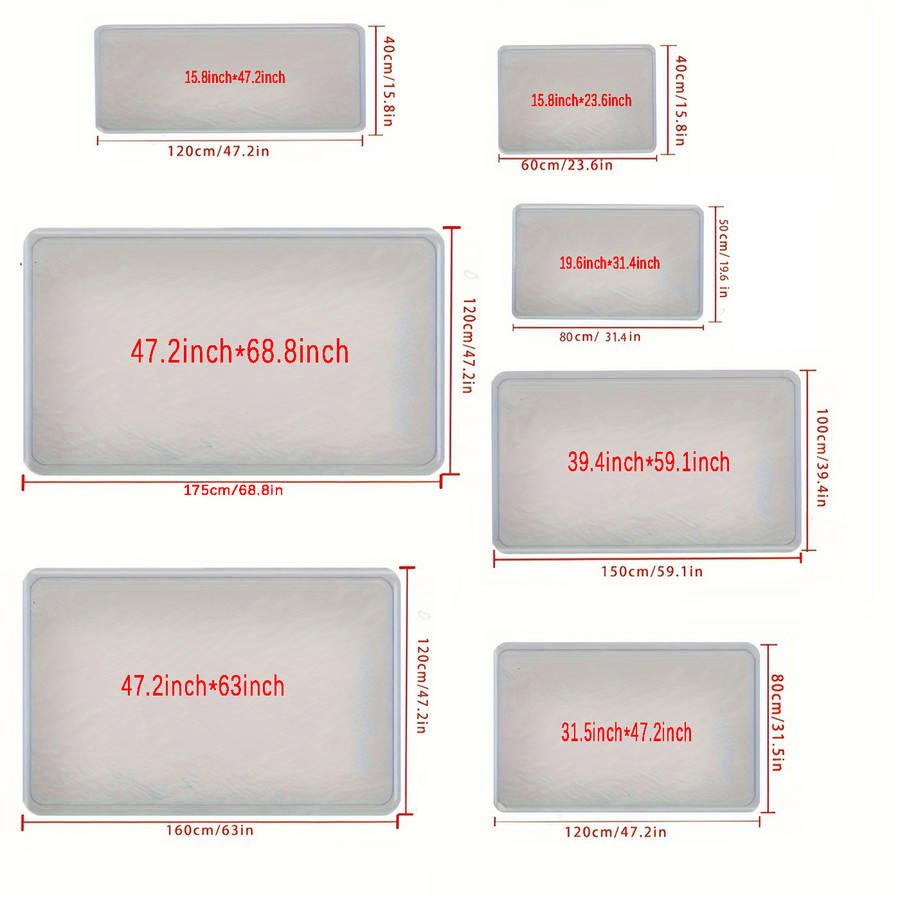 1Pc 15.8x23.6inch 40x60cm Floor Mat