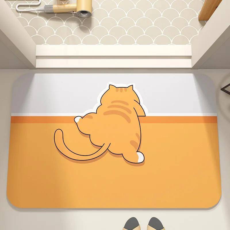 1Pc Gray 40.64x60.96cm Floor Mat