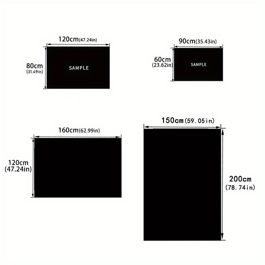 1Pc 120x160cm 47.24x62.99inch Floor Mat