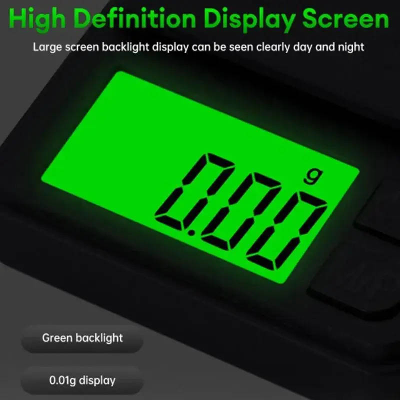 1pc Compact 1000g x 0.01g Precision Digital Pocket Scale with Backlit LCD Versatile for Food Jewelry