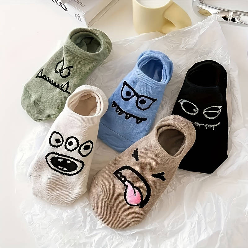5 Pairs Mixed Color One Size High Elastic Socks