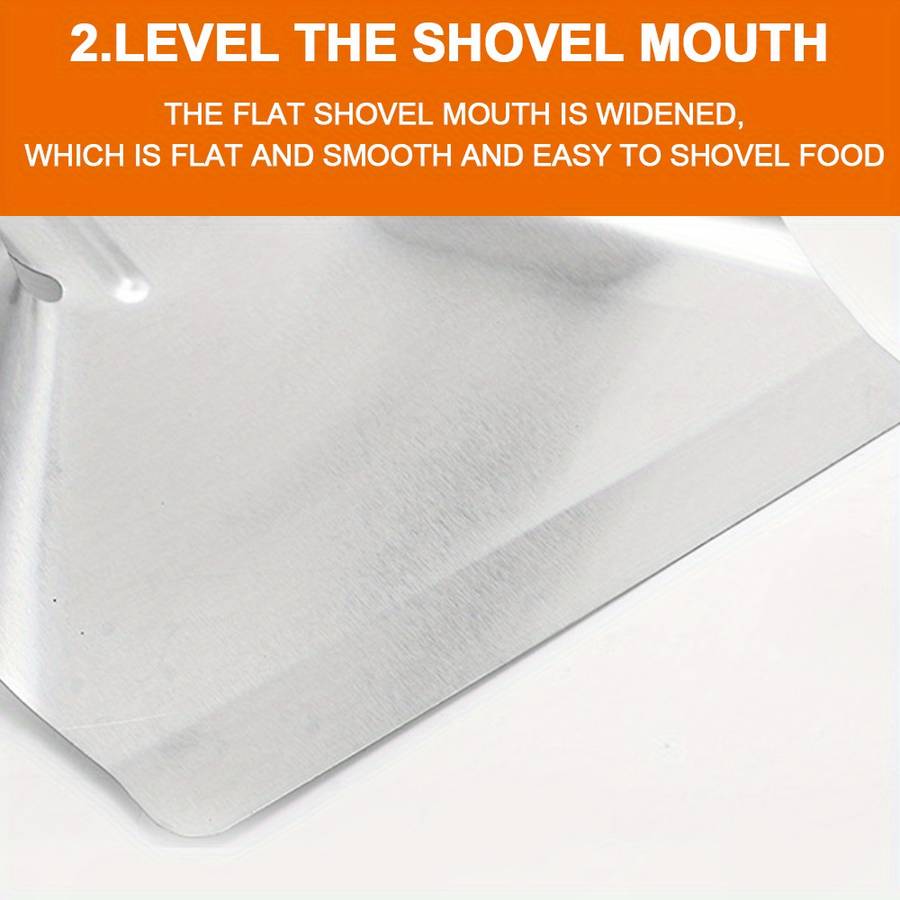 1pc Durable Stainless Steel Popcorn French Fries Serving Shovel Ergonomic Easy-Grip Kitche