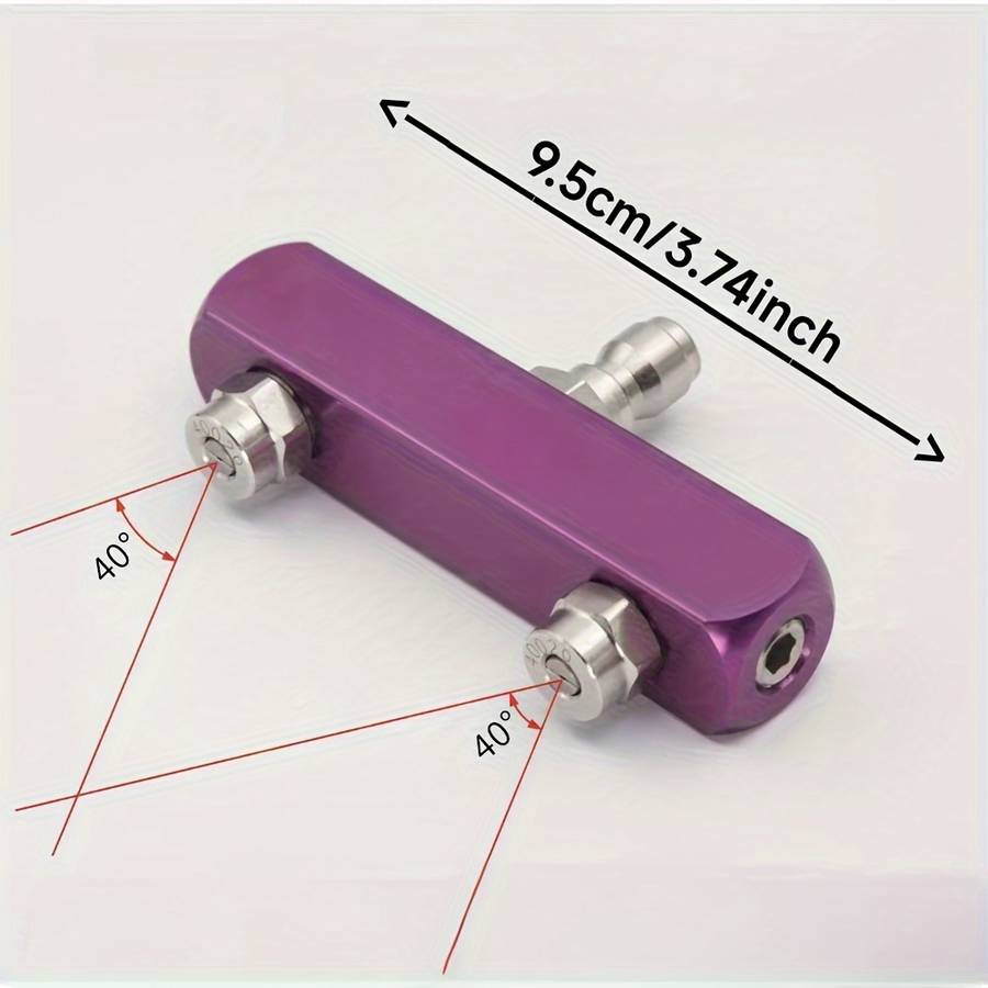 1Pc 2In1 Dual Nozzle High Pressure Washer Adapter