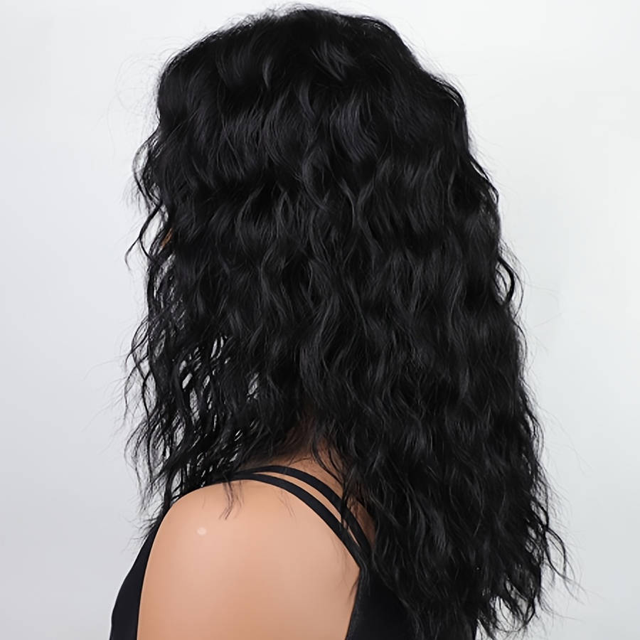 1Pc Black 50.8cm Fashion Design Wig