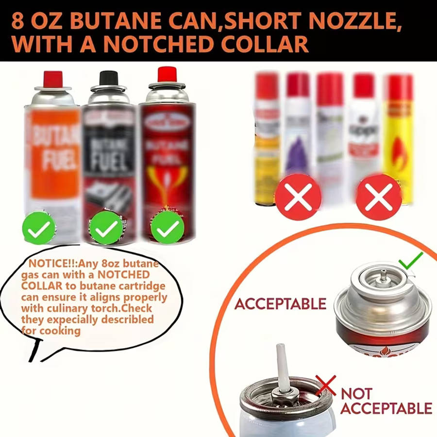 Portable Gas Torch Adjustable Durable Metal Structure