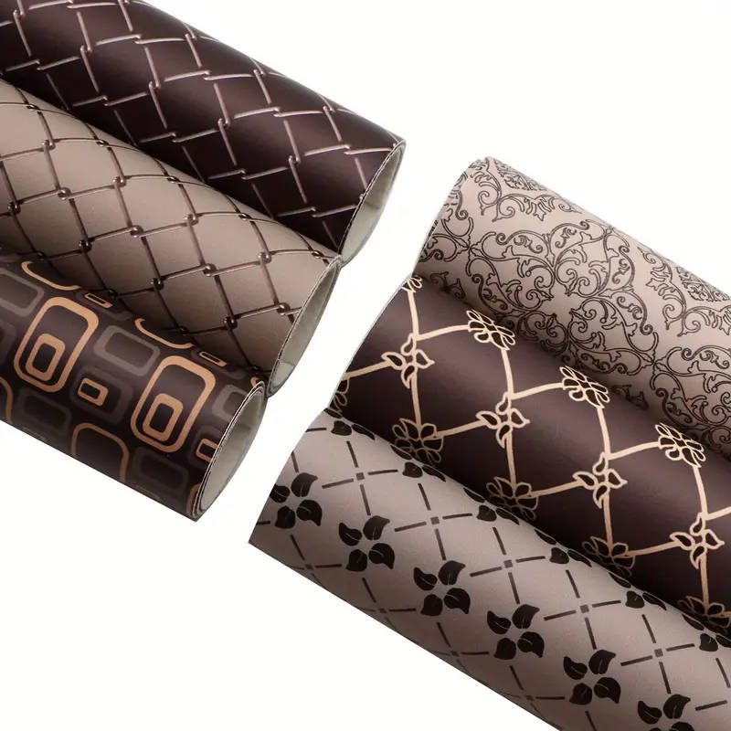 6 Vintage-Design Faux Leather Panels