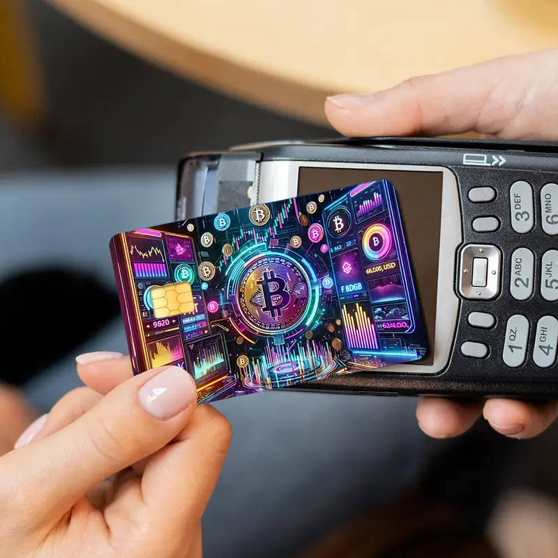 Two Shiny Credit Card Skins Made of Ultra-Thin Vinyl