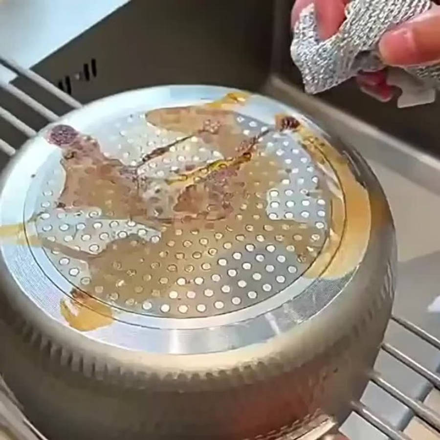 10pcs of Stainless Steel Wire Mesh Dishcloths