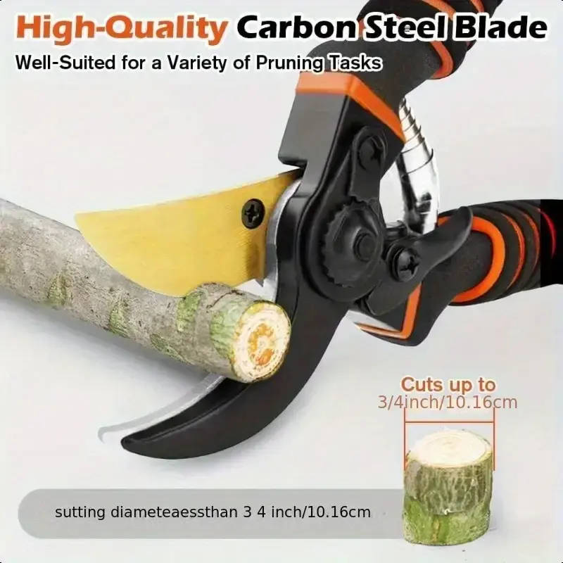 2-Piece 8.5" Professional Titanium Bypass Pruners