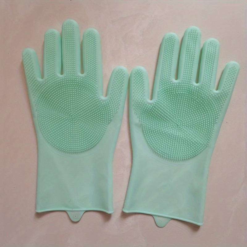 1 Pair Gray Household Cleaning Gloves