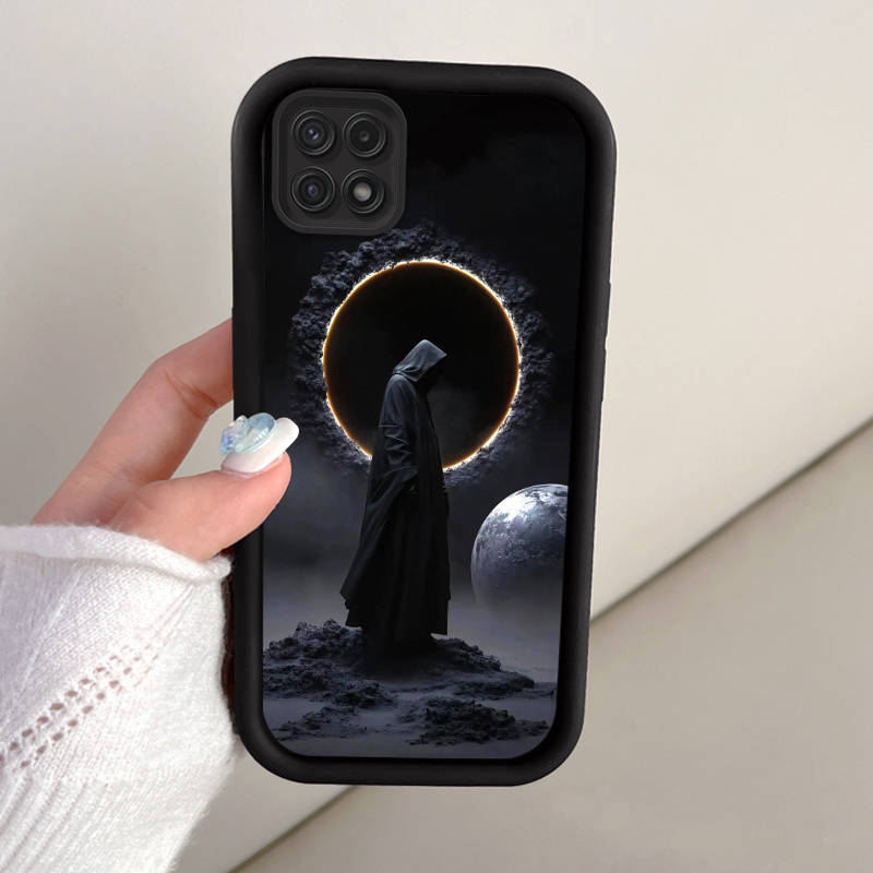 1pc Black For Samsung Galaxy A21s Phone Cases