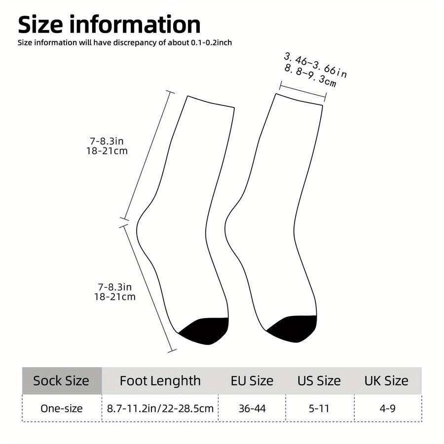 1 Pair Multicolor One Size Socks