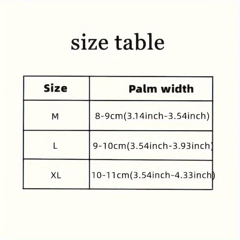 1 Pair Black Size M Outdoor Sports Gloves