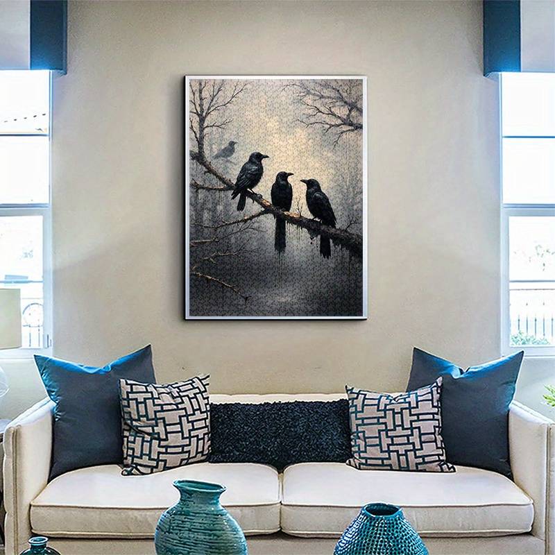 1000pcs Crow Gathering Jigsaw Puzzle Advanced Level Waterproof Scratch-Resistant