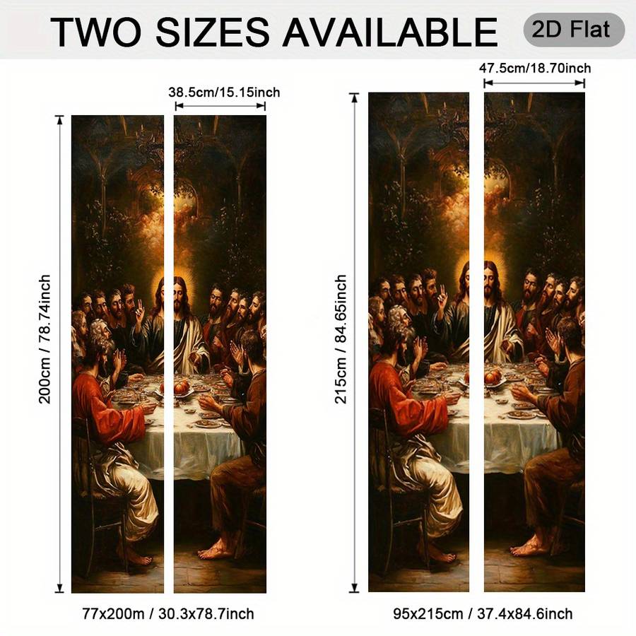 1pc 30.3x78.7 inches   77x200 cm   Jesus Christian Themed Stickers