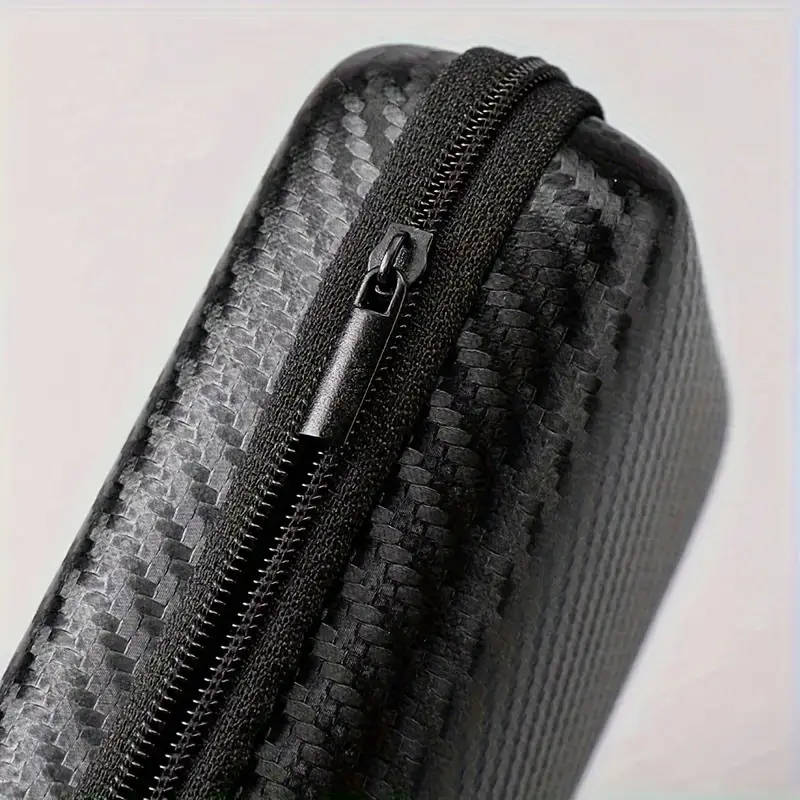 1pc Faux Leather Digital Accessories Organizer Portable Multi-Functional Zippered Pouch Compatible w
