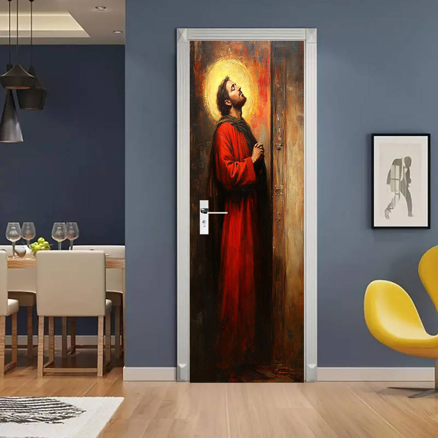 1pc 76.96x199.9cm Jesus Christian Themed Stickers