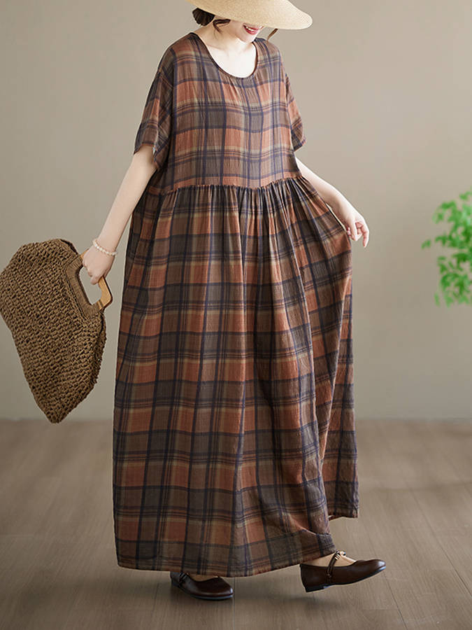 Women S Dress Color Coffee Brown Size Asian One Size