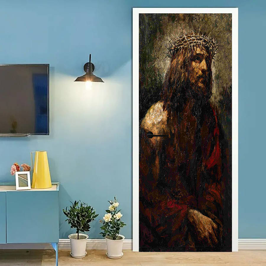 1pc 76.96x199.9cm Jesus Christian Themed Stickers