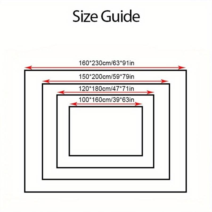 1Pc 150x200cm 59x79inch Floor Mat
