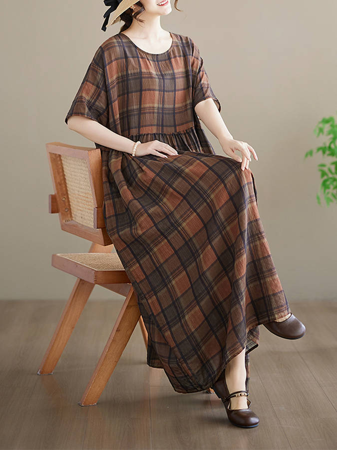 Women S Dress Color Coffee Brown Size Asian One Size