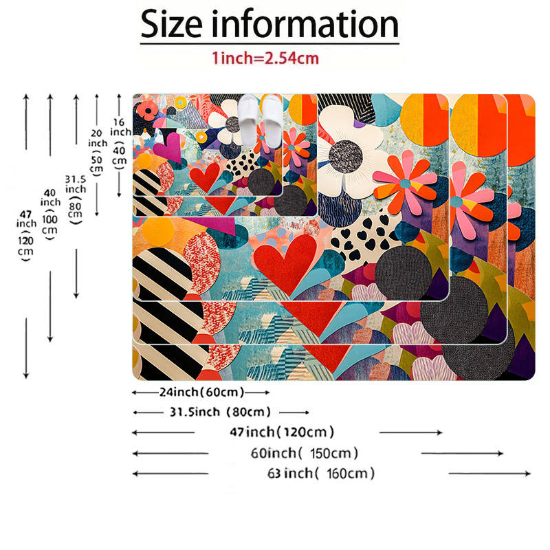 1Pc 15.7x23.62inch 40x60cm Floor Mat