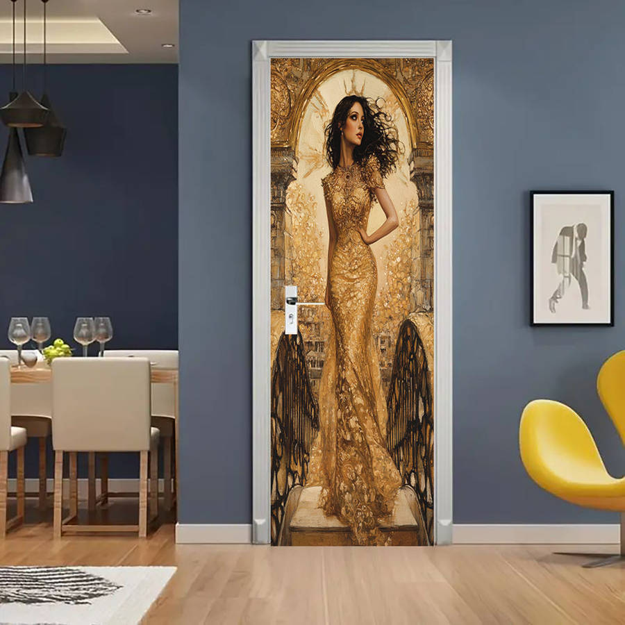 1Pc 95.0x209.8cm Door Window Sticker
