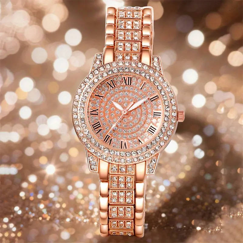 1 x Luxury Starry Night Women's Roman Numeral Watch