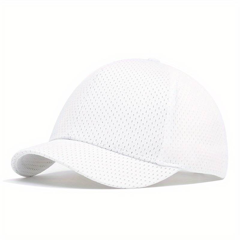 1pc Men'S Lightweight Mesh Baseball Cap Pink with B Logo Breathable Summer Hat for Outdoor Spo