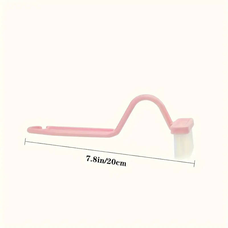 1pc V-Shaped Toilet Brush Set Wall-Mountable No Dead Angle Manual Battery-Free Ideal for Bathroom an