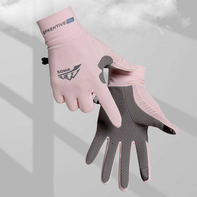 1 Pair White Size L Outdoor Sports Gloves