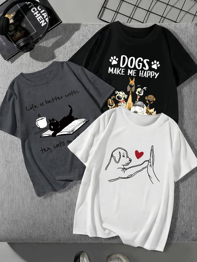Womens T Shirt Color Mixed Color Sizem