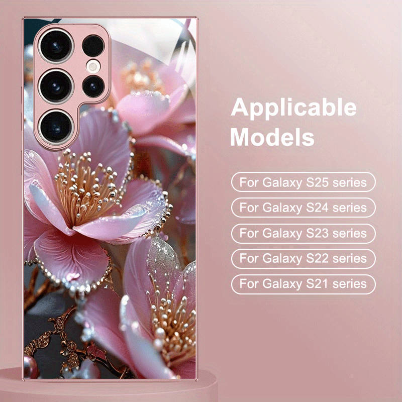 1pc Pink Color For Samsung Galaxy S24 Ultra Phone Cases
