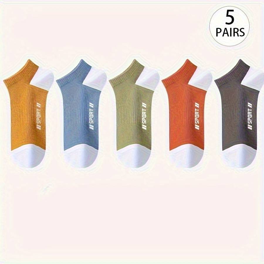 5 Pairs Mixed Color One Size High Elastic Socks